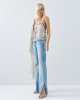 Denim καμπάνα με ανοίγματα