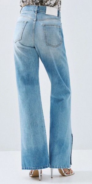 Denim καμπάνα με ανοίγματα