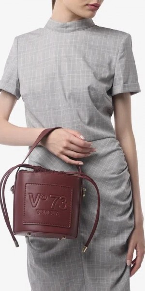 Beatrix bordeaux bucket bag