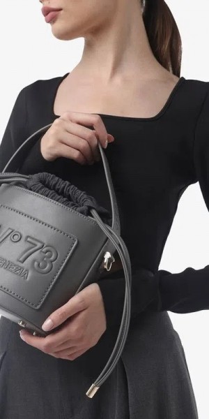 Beatrix grey bucket bag