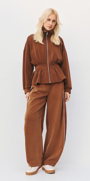 Jacket με peplum και ρέλια