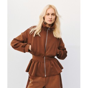 Jacket με peplum και ρέλια