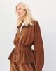 Jacket με peplum και ρέλια