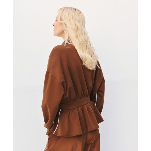 Jacket με peplum και ρέλια