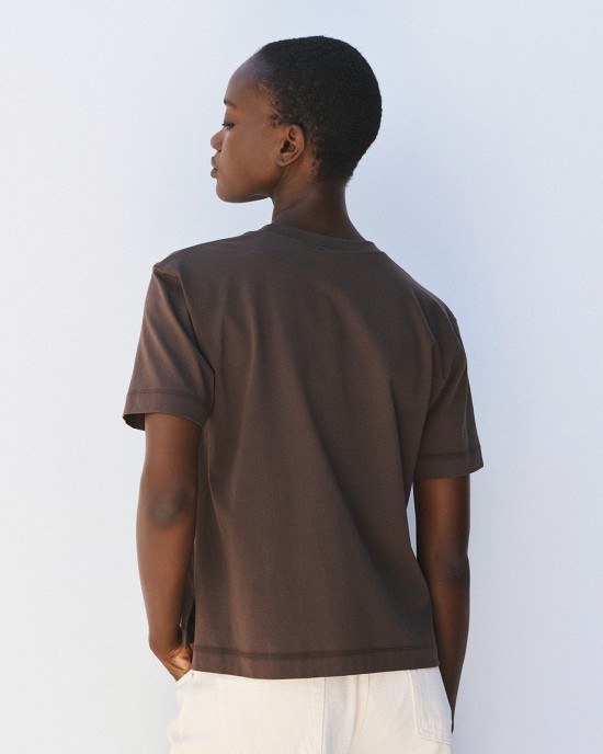T-shirt με κεντημένο μονόγραμμα