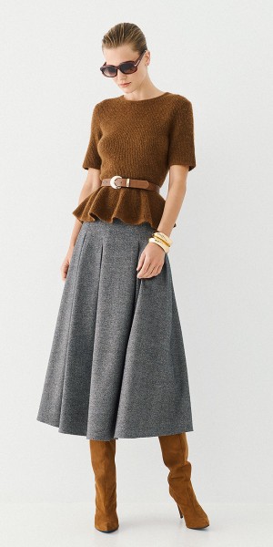 Μπλούζα πλεκτή peplum