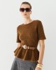 Μπλούζα πλεκτή peplum