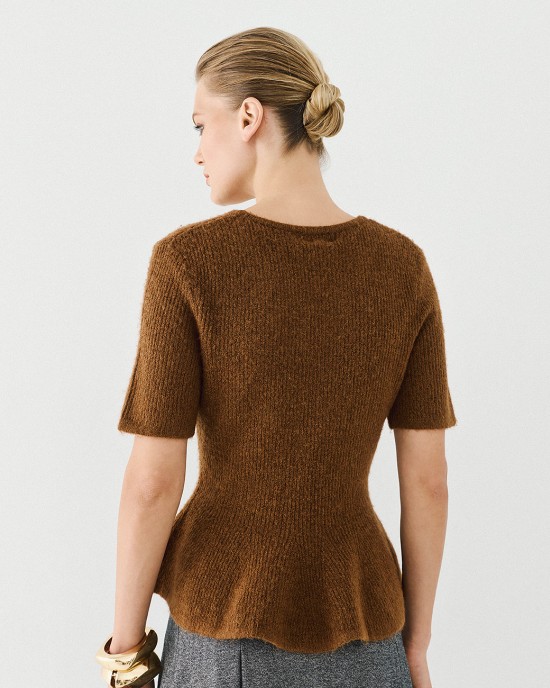 Μπλούζα πλεκτή peplum