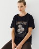 T-shirt με τύπωμα και στρας